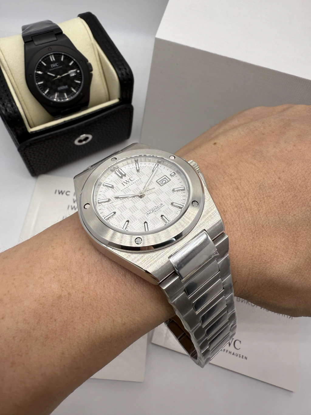 IWC Ingenieur 40mm - AÇO MOSTRADOR BRANCO - Imagem 5