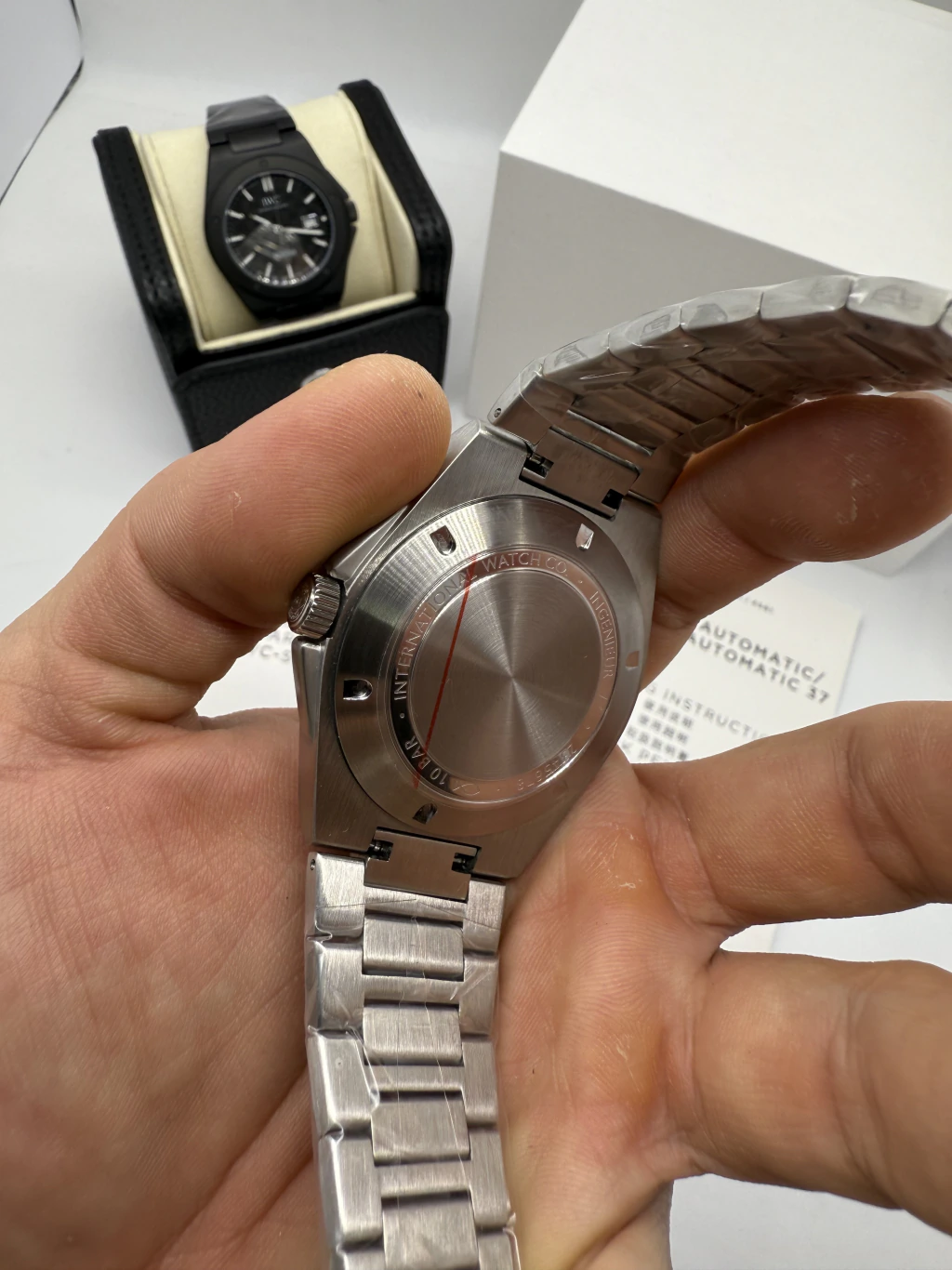 IWC Ingenieur 40mm - AÇO MOSTRADOR AZUL - Imagem 3