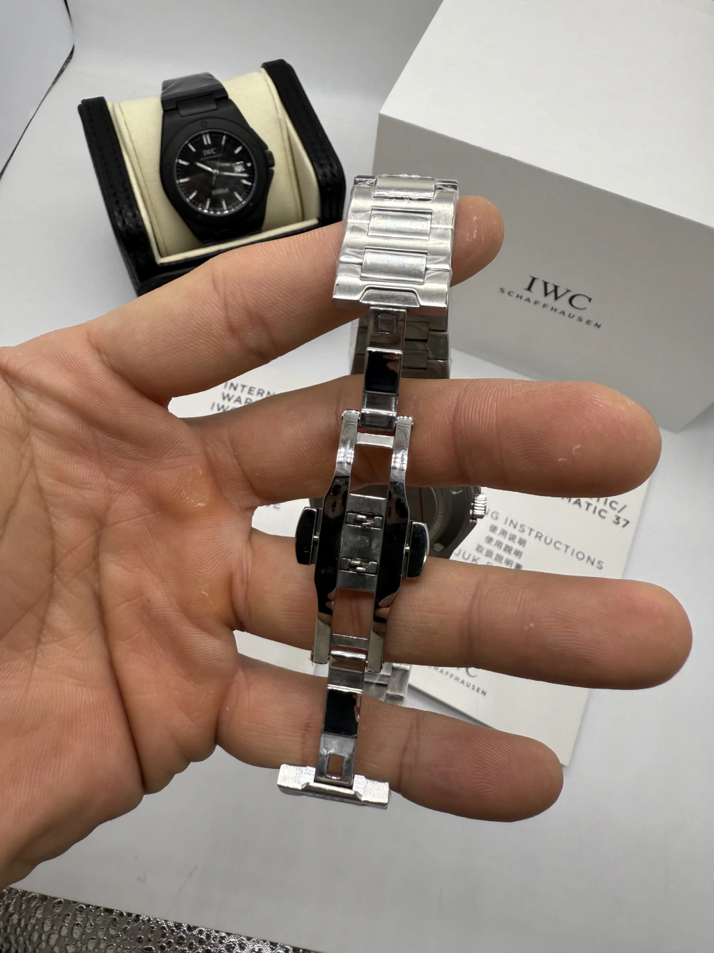 IWC Ingenieur 40mm - AÇO MOSTRADOR AZUL - Imagem 4