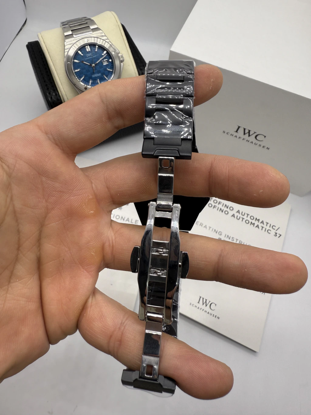 IWC Ingenieur 40mm - AÇO PRETO MOSTRADOR PRETO - Imagem 3