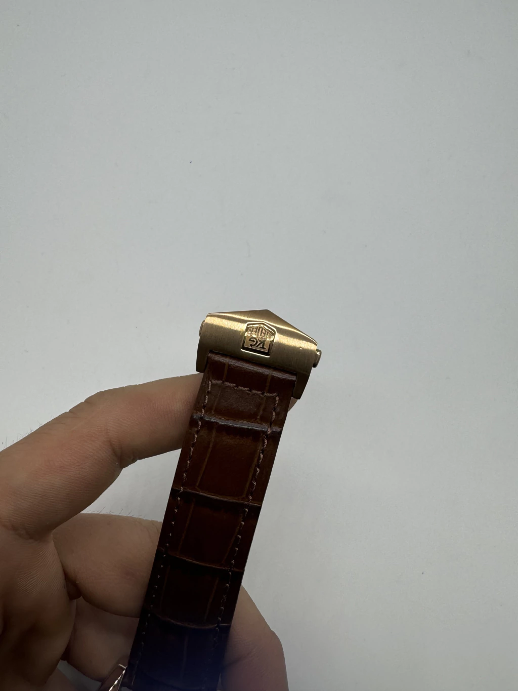 TAG Heuer Carrera 45mm - AÇO ROSE MOSTRADOR BRANCO - COURO - Imagem 4