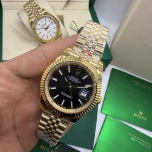 Datejust 40mm - AÇO DOURADO MOSTRADOR PRETO