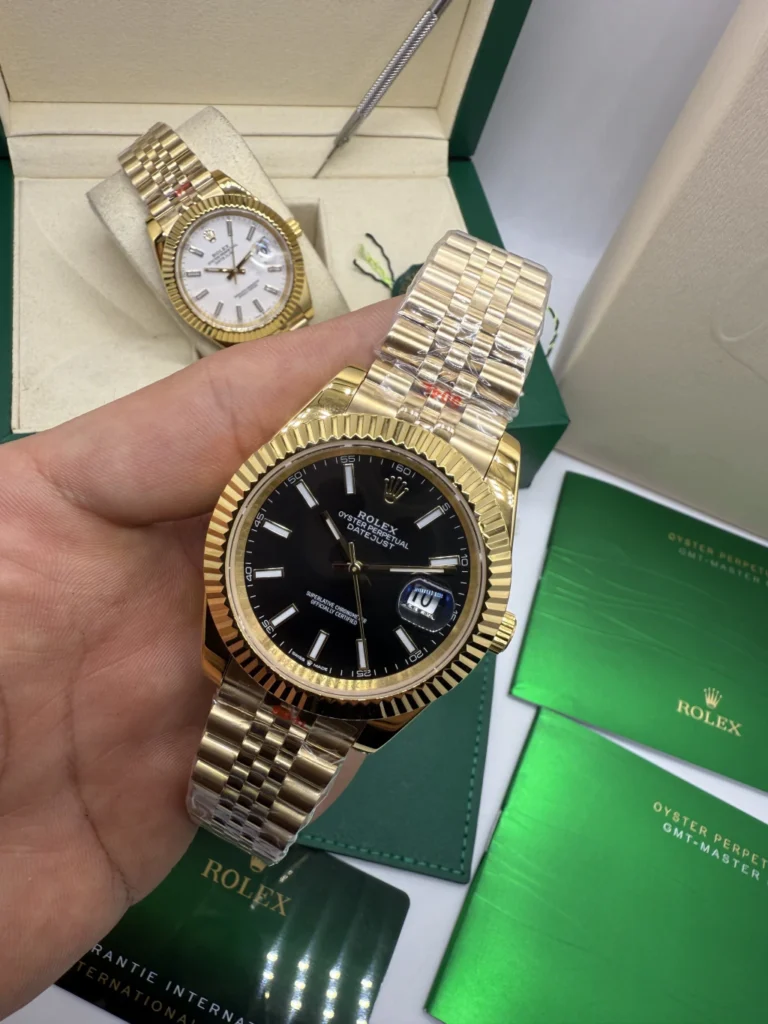 Datejust 40mm - AÇO DOURADO MOSTRADOR PRETO