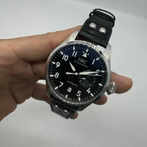 IWC Pilot 42mm - AÇO MOSTRADOR PRETO - COURO