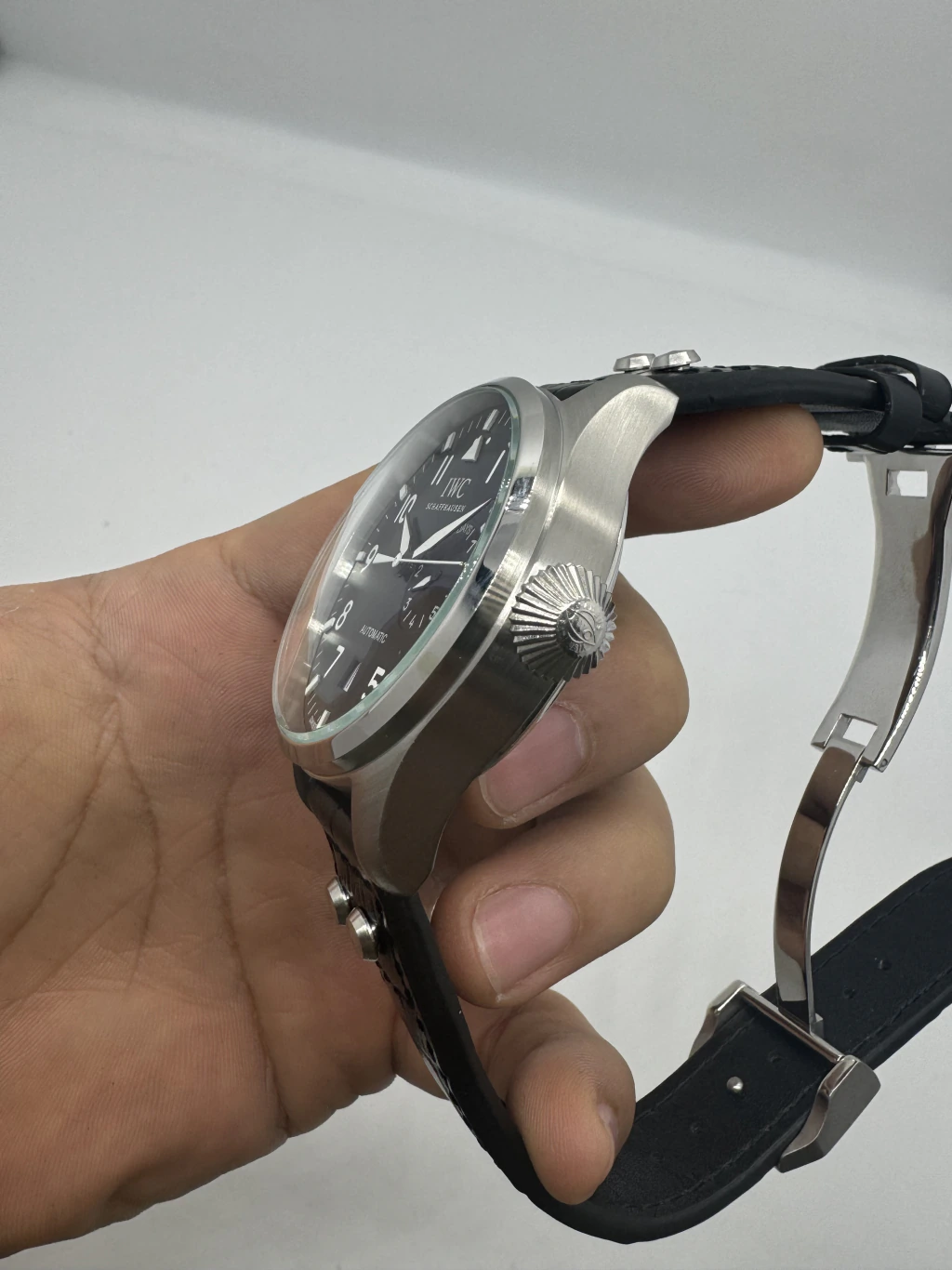 IWC Pilot 42mm - AÇO MOSTRADOR PRETO - COURO - Imagem 2
