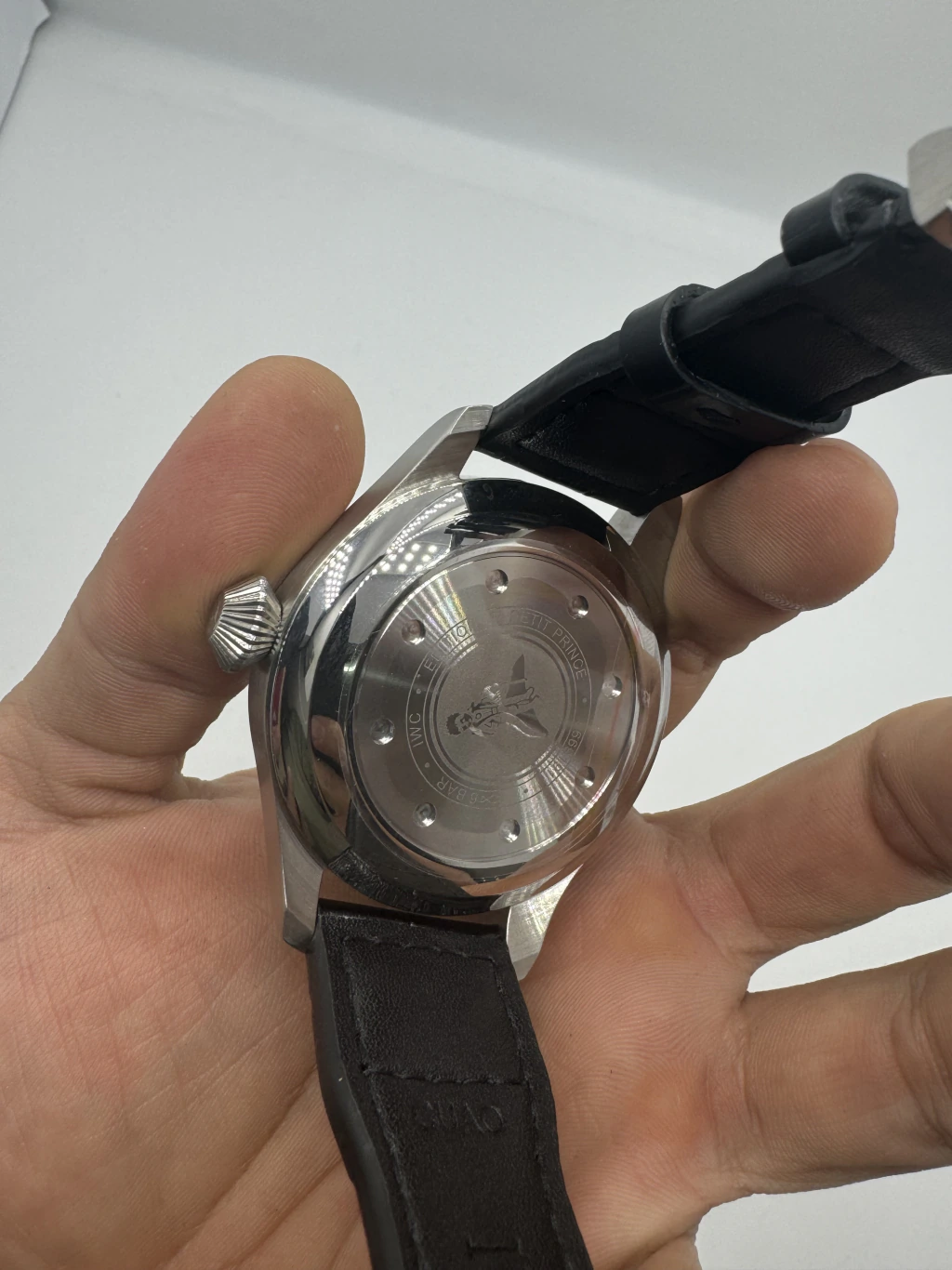 IWC Pilot 42mm - AÇO MOSTRADOR PRETO - COURO - Imagem 3