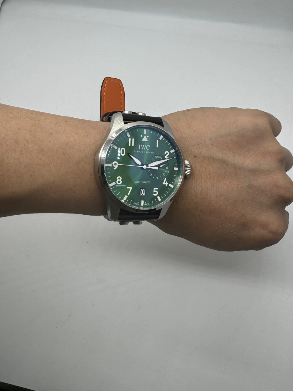 IWC Pilot 42mm - AÇO MOSTRADOR VERDE - COURO - Imagem 5