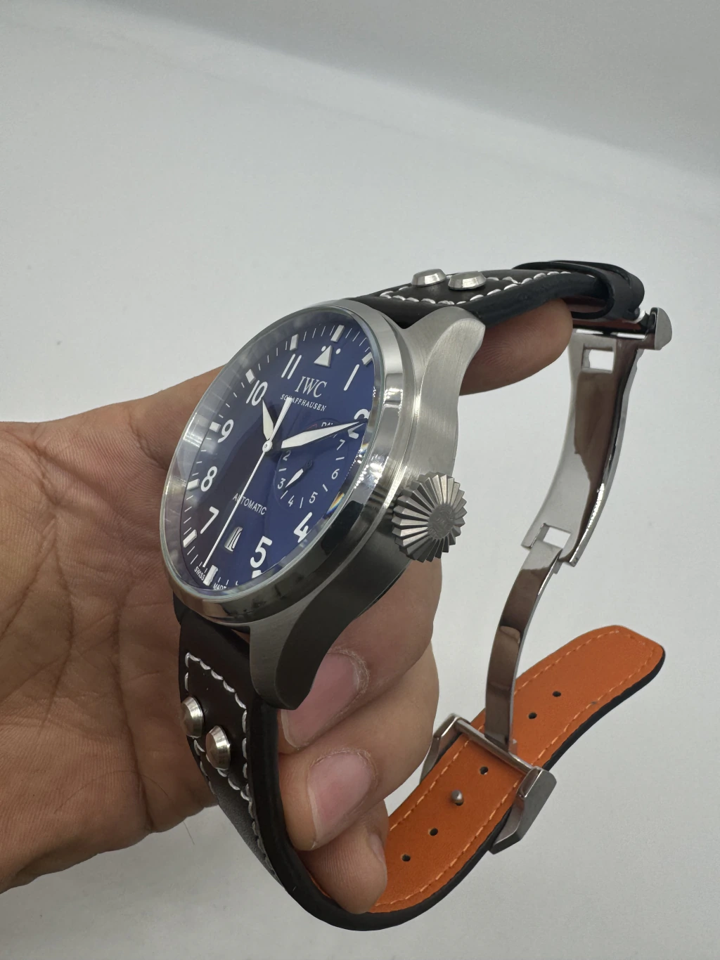 IWC Pilot 42mm - AÇO MOSTRADOR AZUL - COURO - Imagem 2