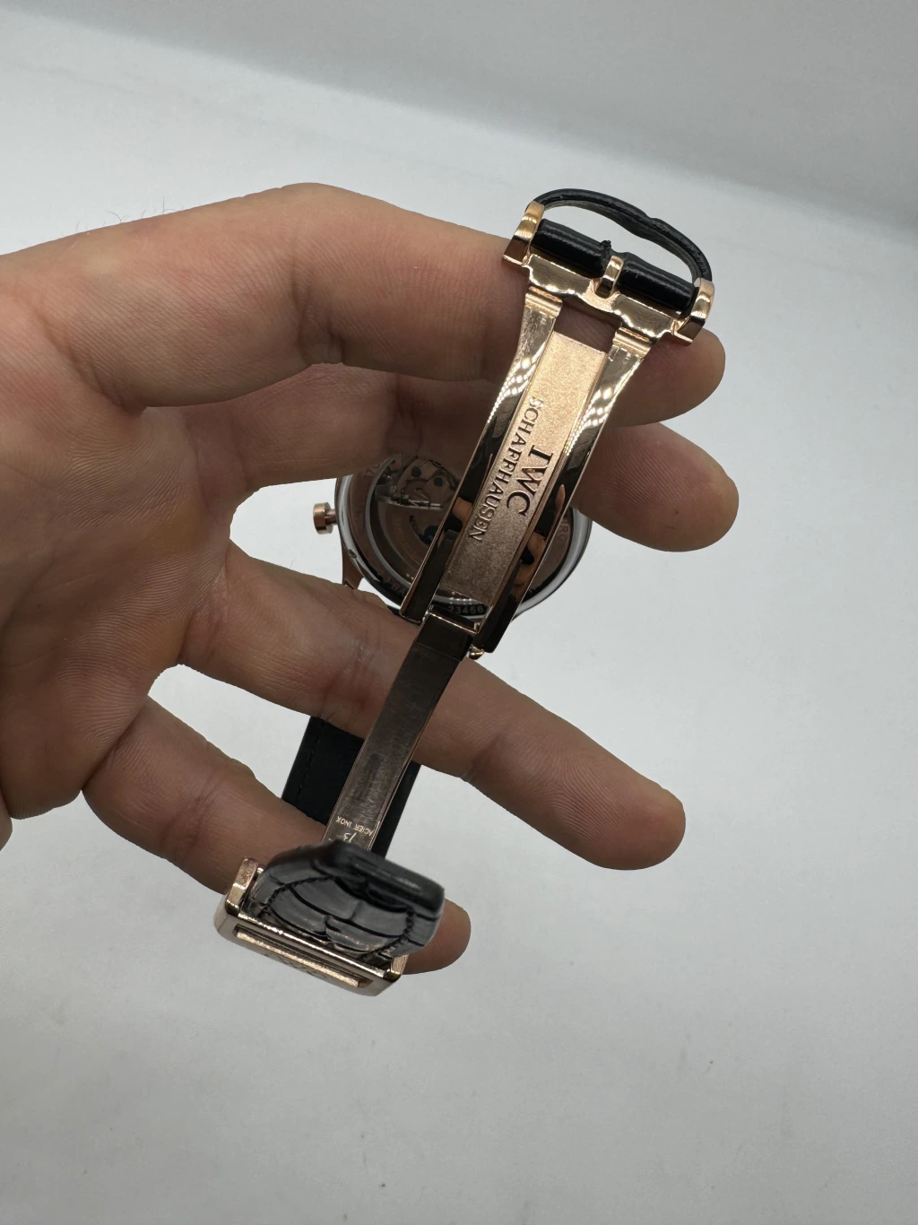 IWC Chronograph 43mm - AÇO ROSE MOSTRADOR CINZA - COURO - Imagem 4