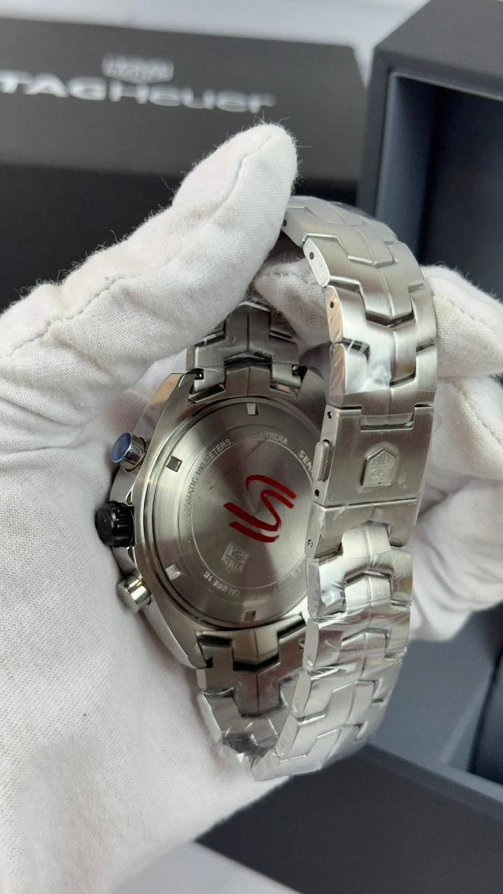 TAG Heuer Fórmula 1 Senna 44mm - AÇO MOSTRADOR BRANCO - Imagem 5