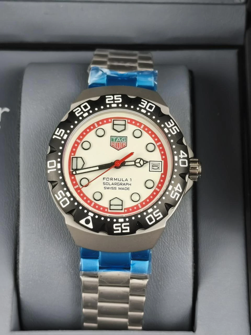 TAG Heuer Fórmula 1 Solargraph 38mm - AÇO MOSTRADOR BRANCO - Imagem 3