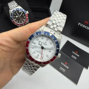 Tudor Black Bay GMT Pepsi 41mm - AÇO MOSTRADOR BRANCO