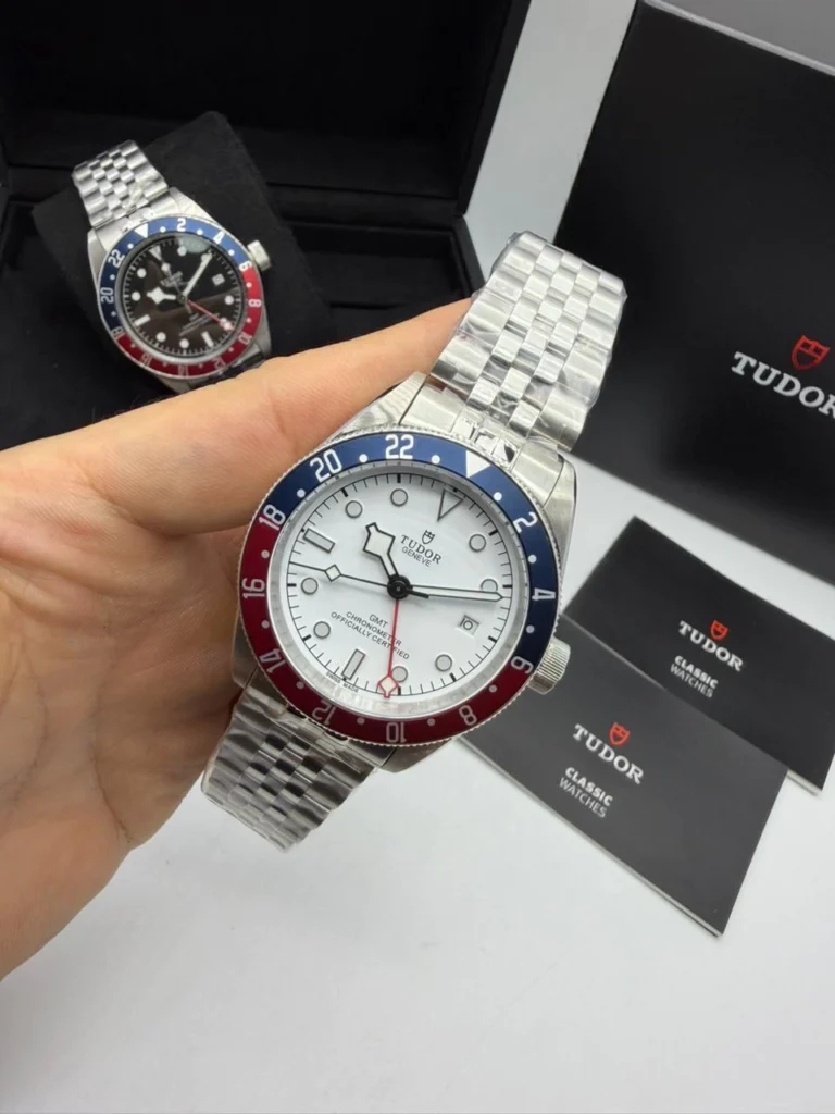 Tudor Black Bay GMT Pepsi 41mm - AÇO MOSTRADOR BRANCO