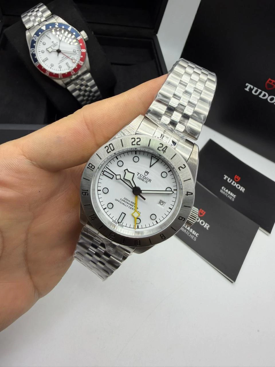 Tudor Black Bay Pro GMT 41mm - AÇO MOSTRADOR BRANCO