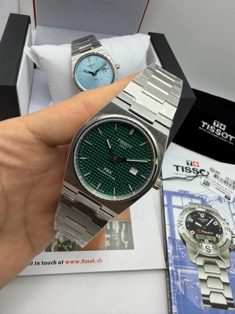 Tissot PRX Powermatic 40mm - Aço Mostrador Verde