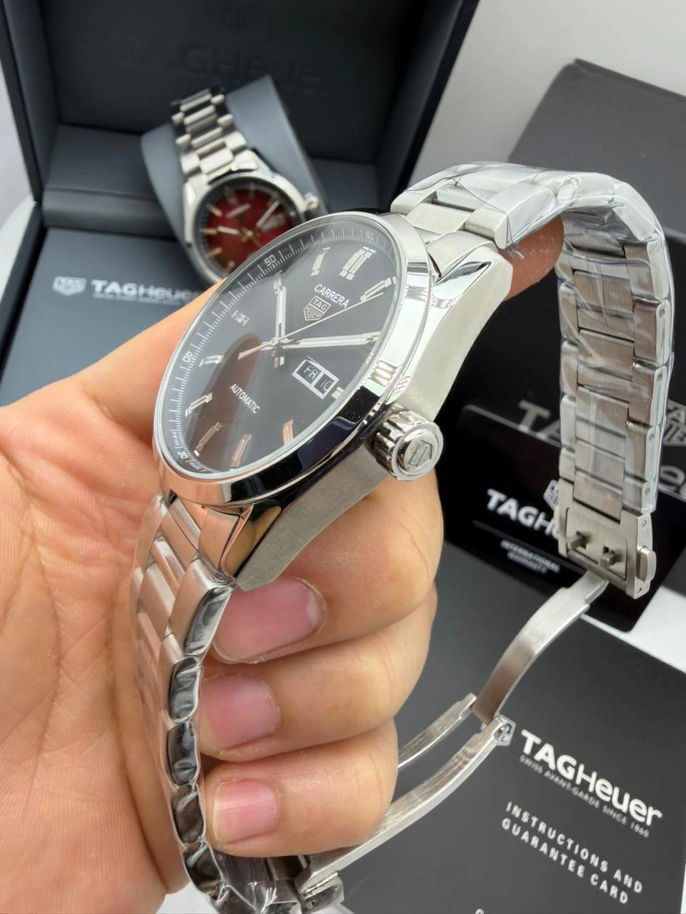 TAG Heuer Carrera Day-Date Calibre 41mm - AÇO MOSTRADOR PRETO - Imagem 2