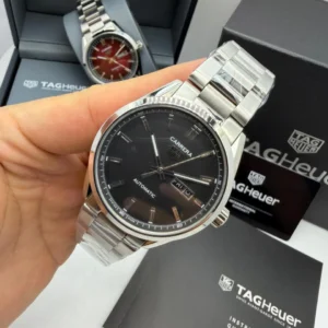 TAG Heuer Carrera Day-Date Calibre 41mm - AÇO MOSTRADOR PRETO