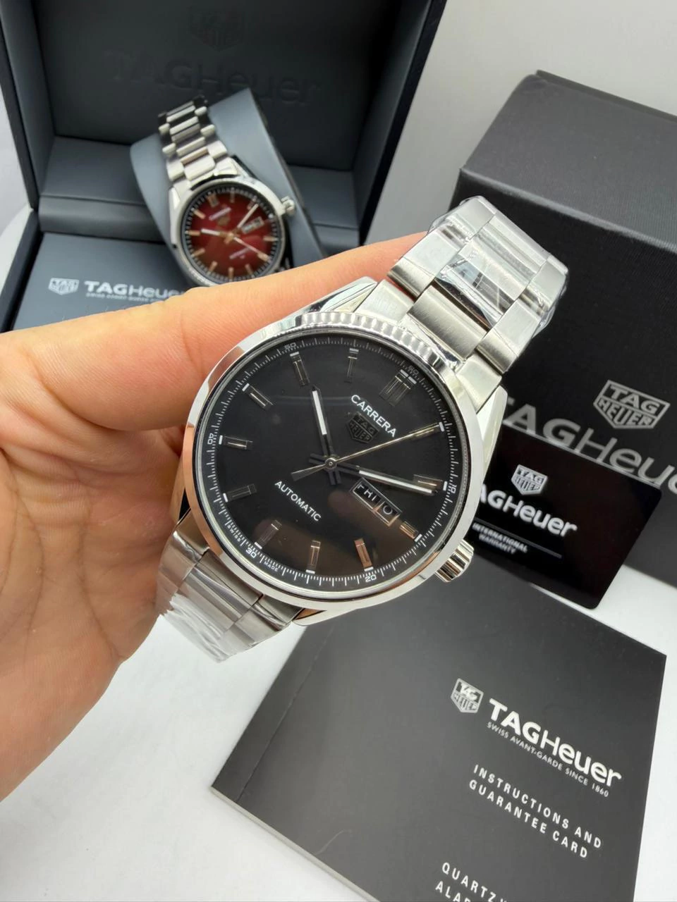 TAG Heuer Carrera Day-Date Calibre 41mm - AÇO MOSTRADOR PRETO