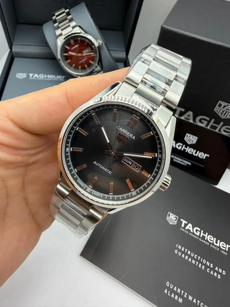 TAG Heuer Carrera Day-Date 41mm - AÇO MOSTRADOR preto