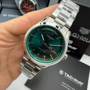 TAG Heuer Carrera Day-Date Calibre Green 41mm - AÇO MOSTRADOR VERDE