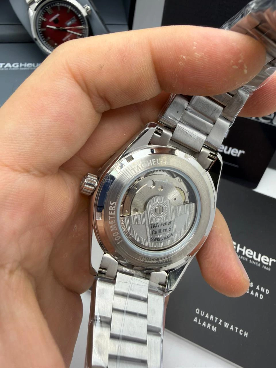 TAG Heuer Carrera Day-Date Calibre Green 41mm - AÇO MOSTRADOR VERDE - Imagem 5