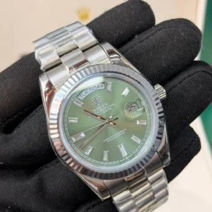 Day-Date President 40mm - AÇO aMOSTRADOR VERDE