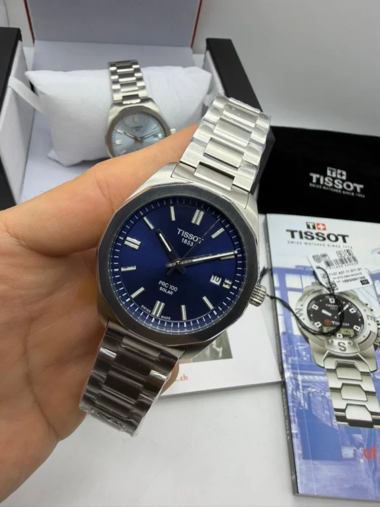 Tissot PRC 100 40mm - Aço Mostrador Azul