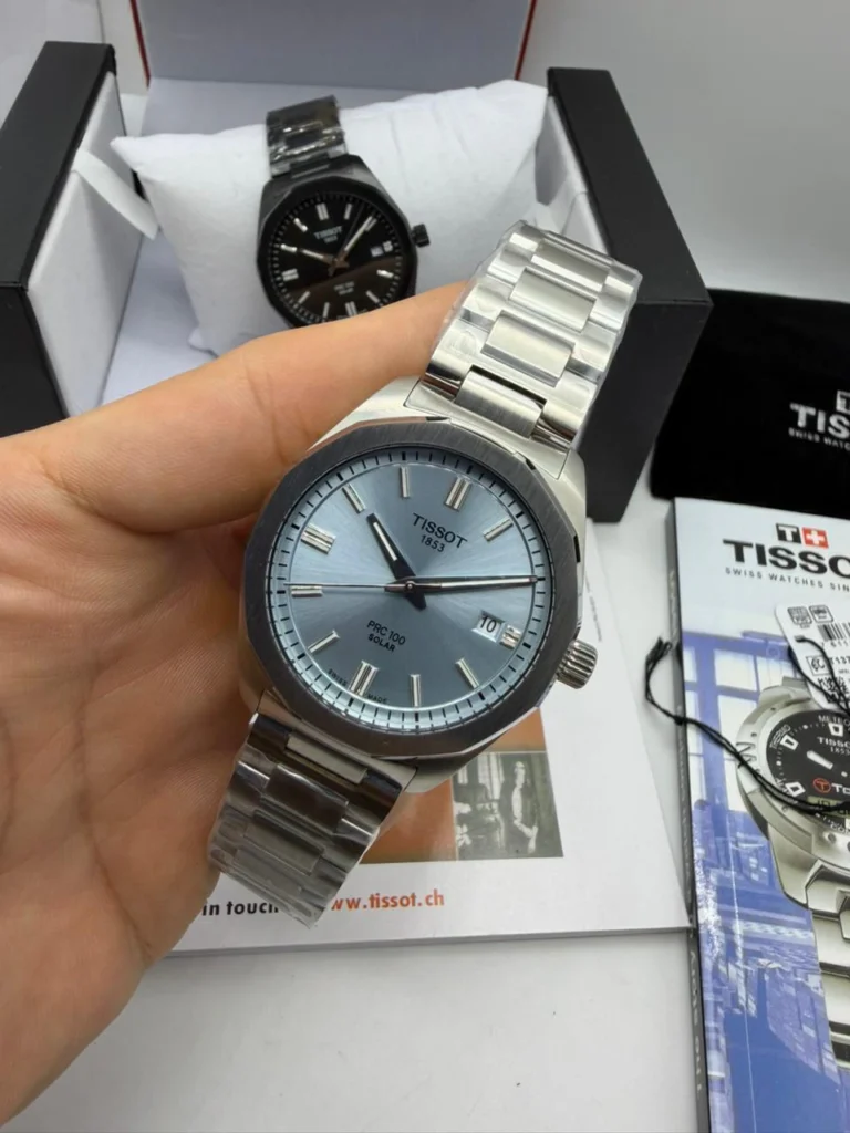 Tissot PRC 100 40mm - Aço Mostrador Azul Claro