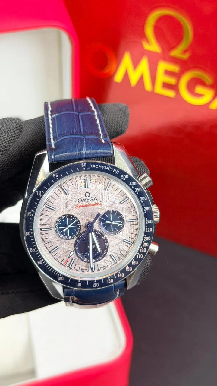 Omega Speedmaster 40mm - AÇO MOSTRADOR CINZA - NYLON