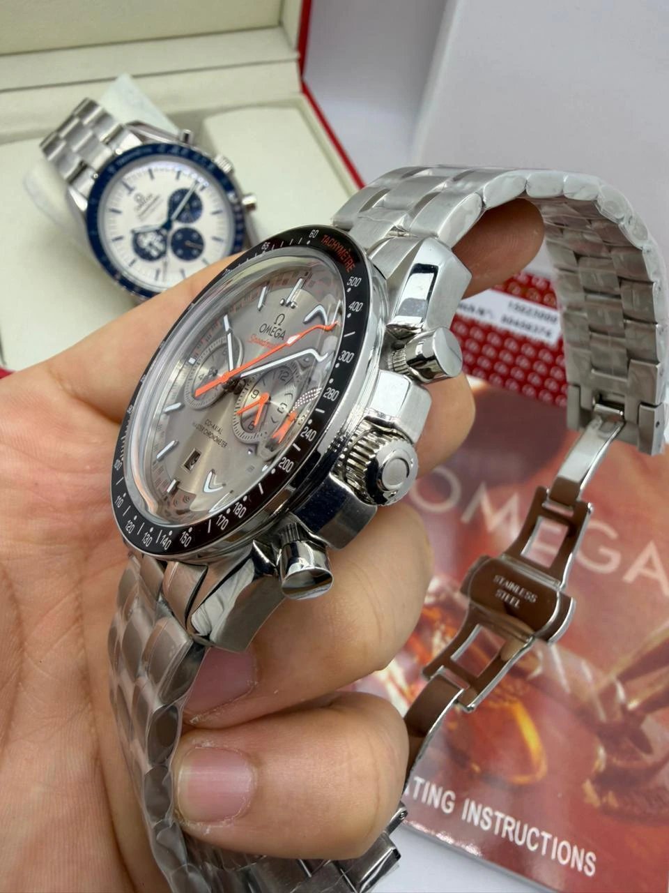 Omega Speedmaster 44mm - AÇO MOSTRADOR CINZA - Imagem 2