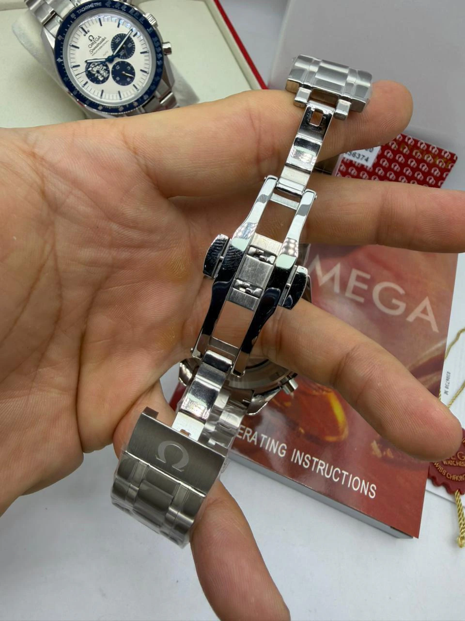 Omega Speedmaster 44mm - AÇO MOSTRADOR CINZA - Imagem 4