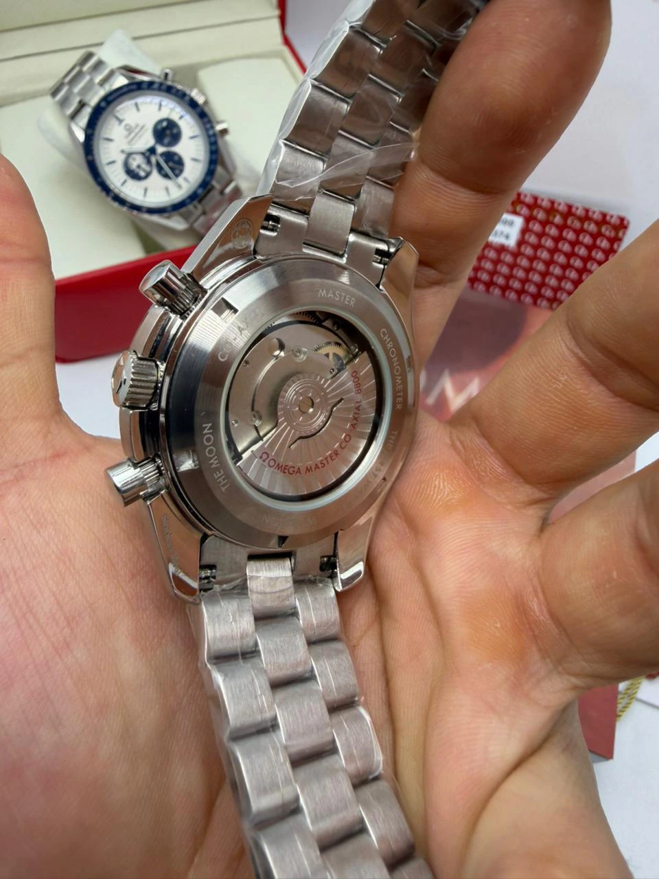 Omega Speedmaster 44mm - AÇO MOSTRADOR BRANCO - Imagem 3