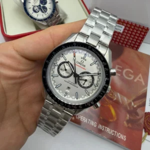 Omega Speedmaster 44mm - AÇO MOSTRADOR BRANCO