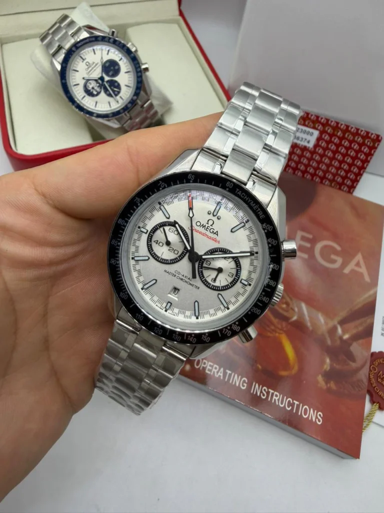 Omega Speedmaster 44mm - AÇO MOSTRADOR BRANCO