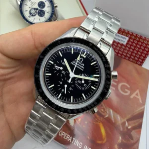 Omega Speedmaster 42mm - AÇO MOSTRADOR PRETO