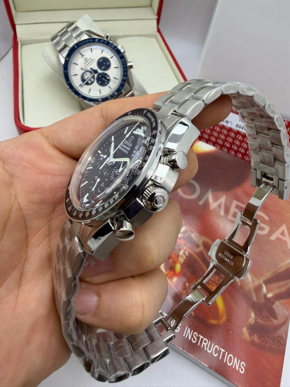 Omega Speedmaster 42mm - AÇO MOSTRADOR PRETO - Imagem 4