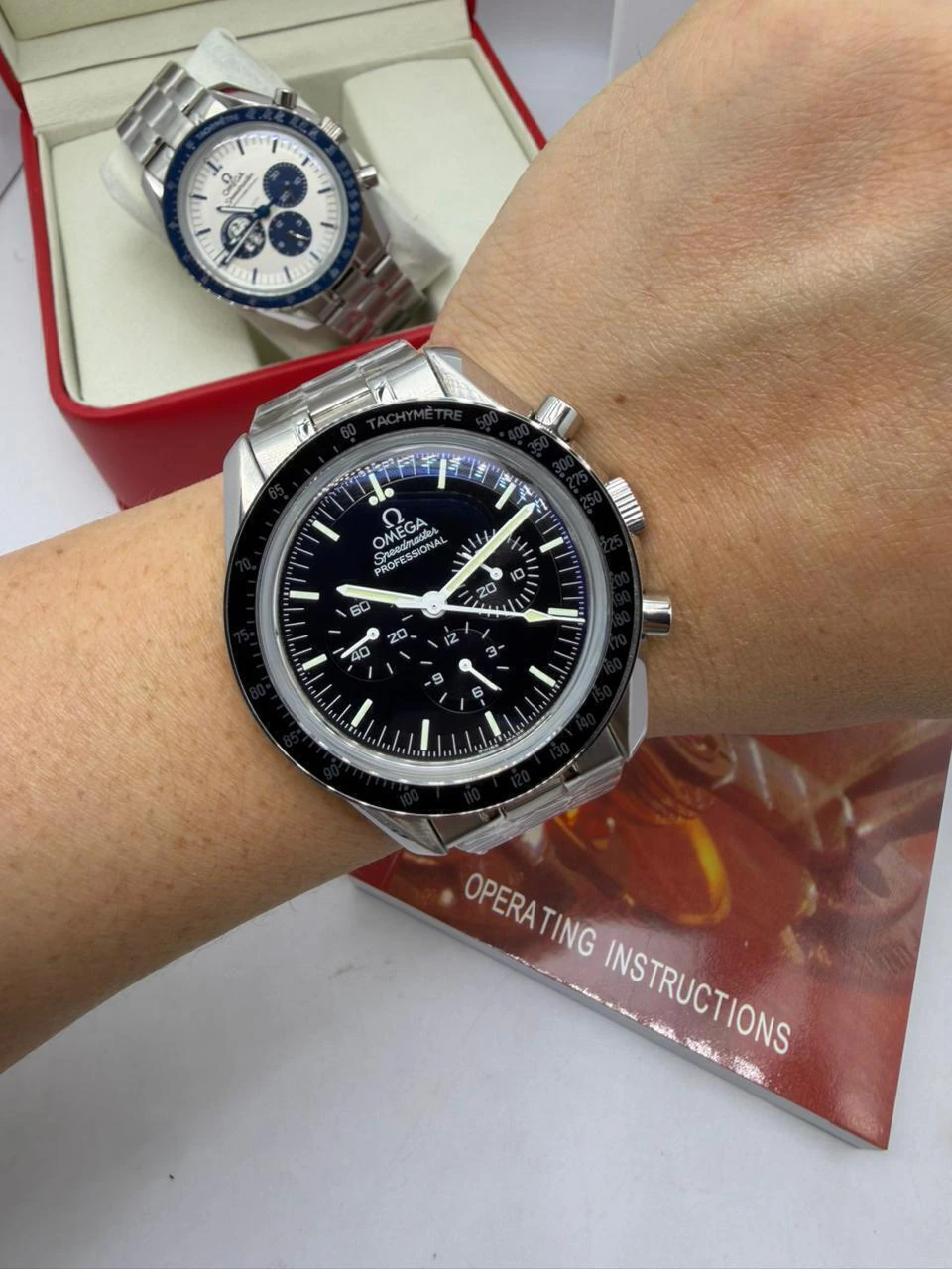 Omega Speedmaster 42mm - AÇO MOSTRADOR PRETO - Imagem 5