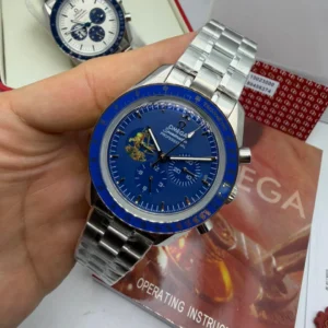 Omega Speedmaster 40mm - AÇO MOSTRADOR AZUL