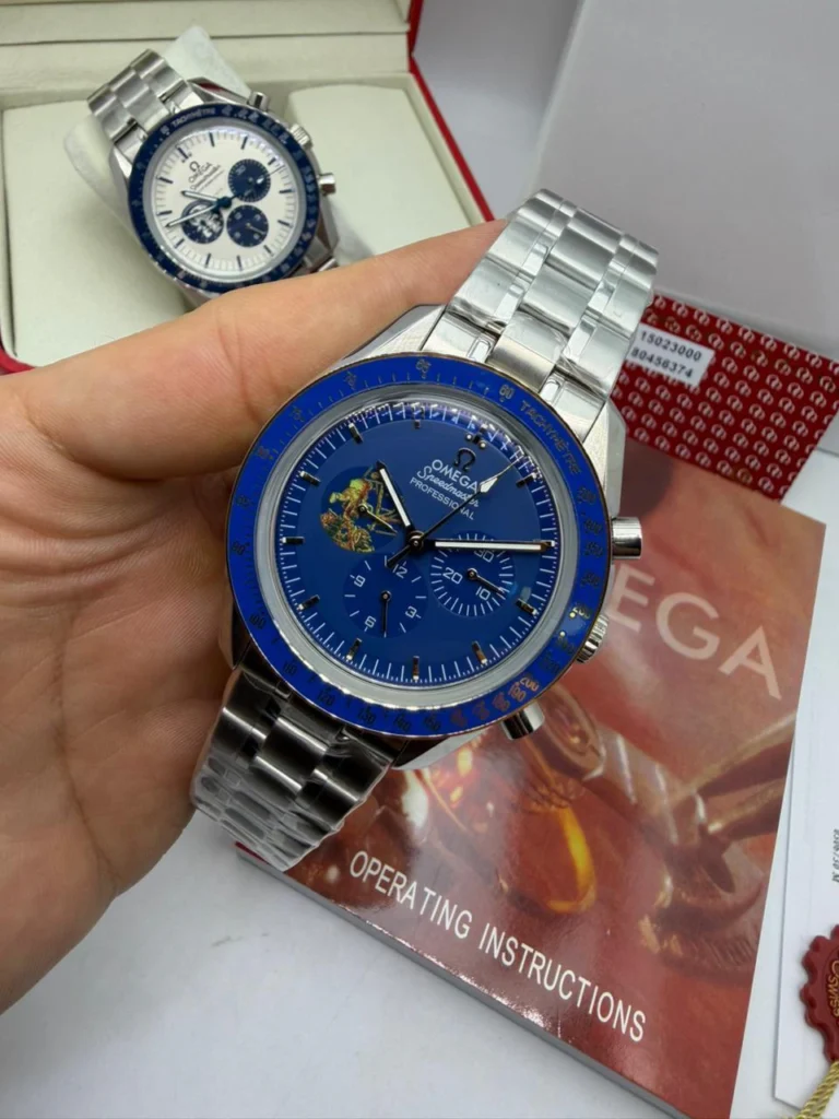 Omega Speedmaster 40mm - AÇO MOSTRADOR AZUL