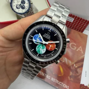 Omega Speedmaster From The Moon To Mars - 40mm - Aço Mostrador Preto