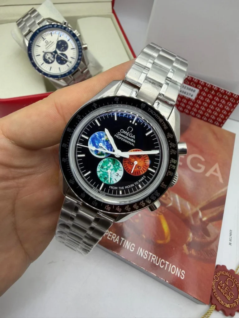 Omega Speedmaster From The Moon To Mars - 40mm - Aço Mostrador Preto