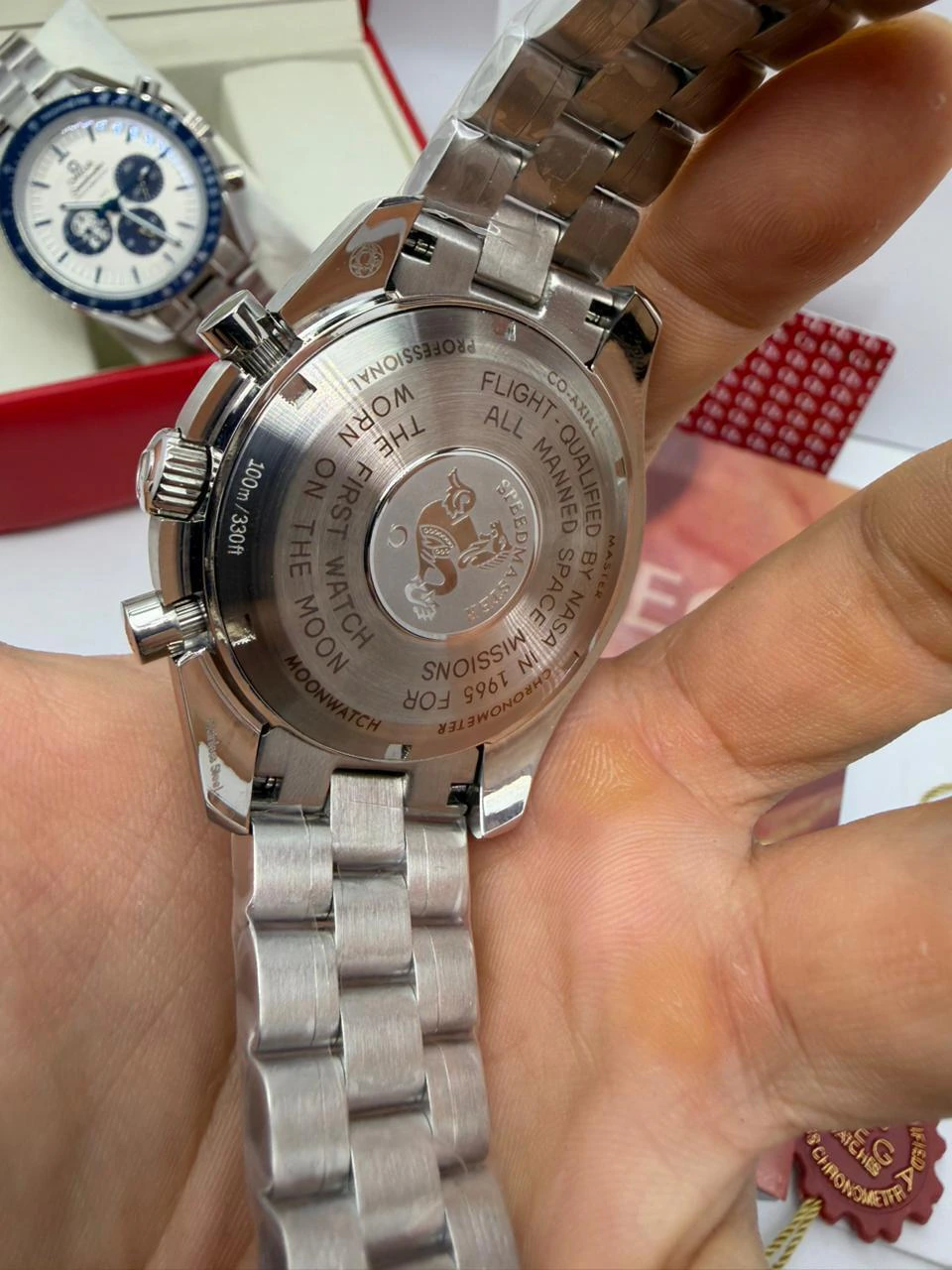Omega Speedmaster From The Moon To Mars - 40mm - Aço Mostrador Preto - Imagem 2