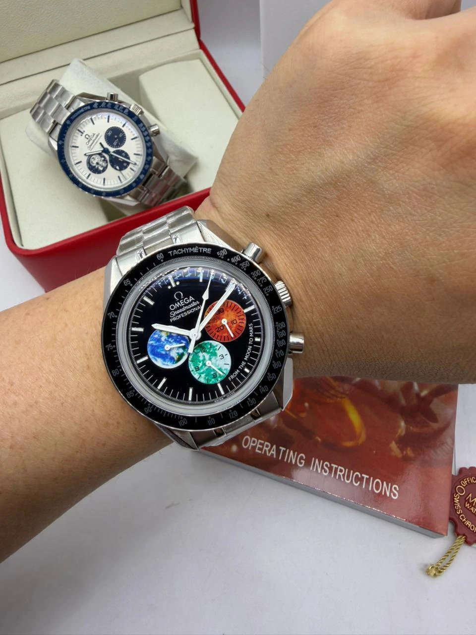 Omega Speedmaster From The Moon To Mars - 40mm - Aço Mostrador Preto - Imagem 4