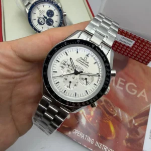 Omega Speedmaster Snoopy 44mm - AÇO MOSTRADOR BRANCO