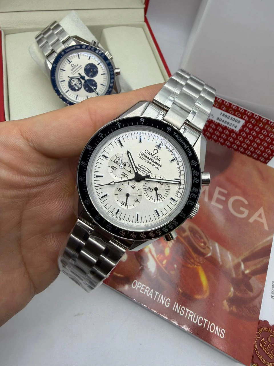 Omega Speedmaster Snoopy 44mm - AÇO MOSTRADOR BRANCO