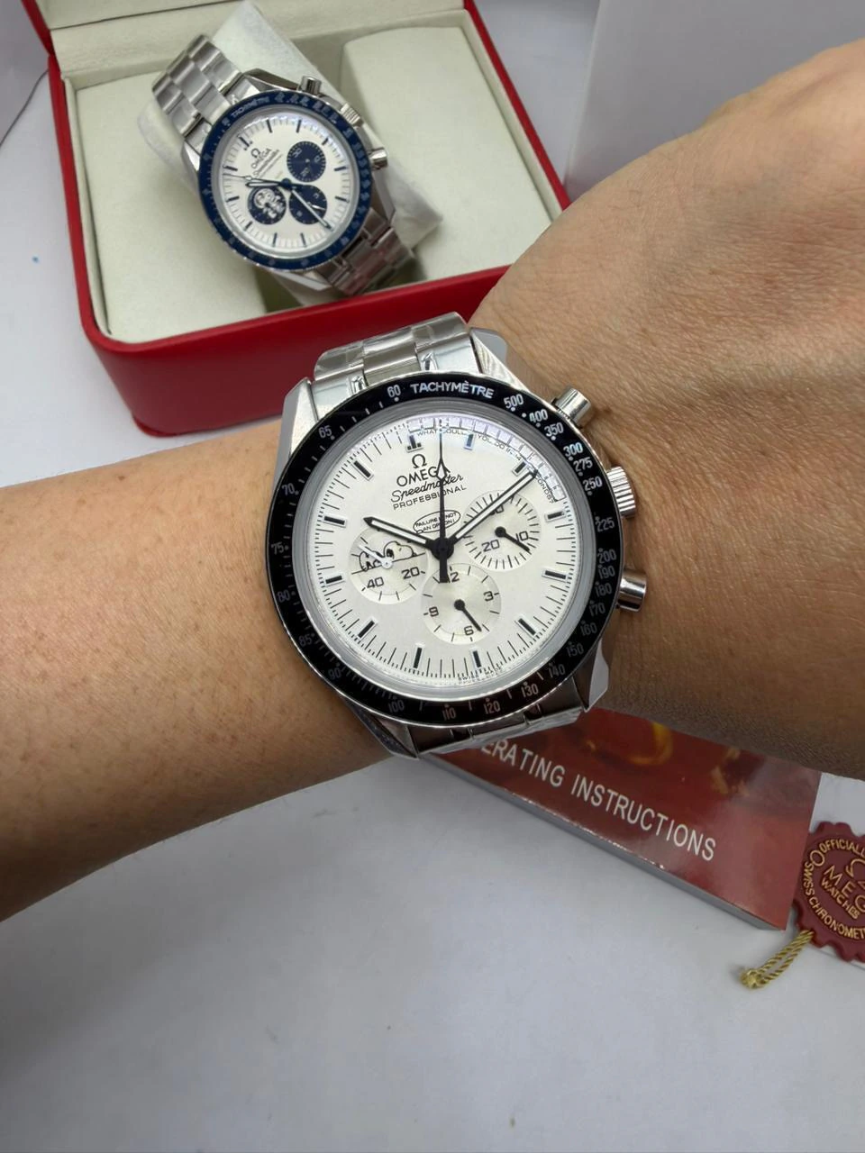 Omega Speedmaster Snoopy 44mm - AÇO MOSTRADOR BRANCO - Imagem 5
