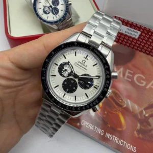 Omega Speedmaster Snoopy 44mm - AÇO MOSTRADOR BRANCO