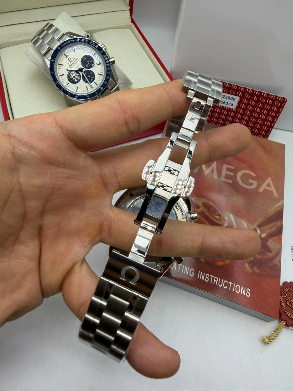 Omega Speedmaster Snoopy 44mm - AÇO MOSTRADOR BRANCO - Imagem 5