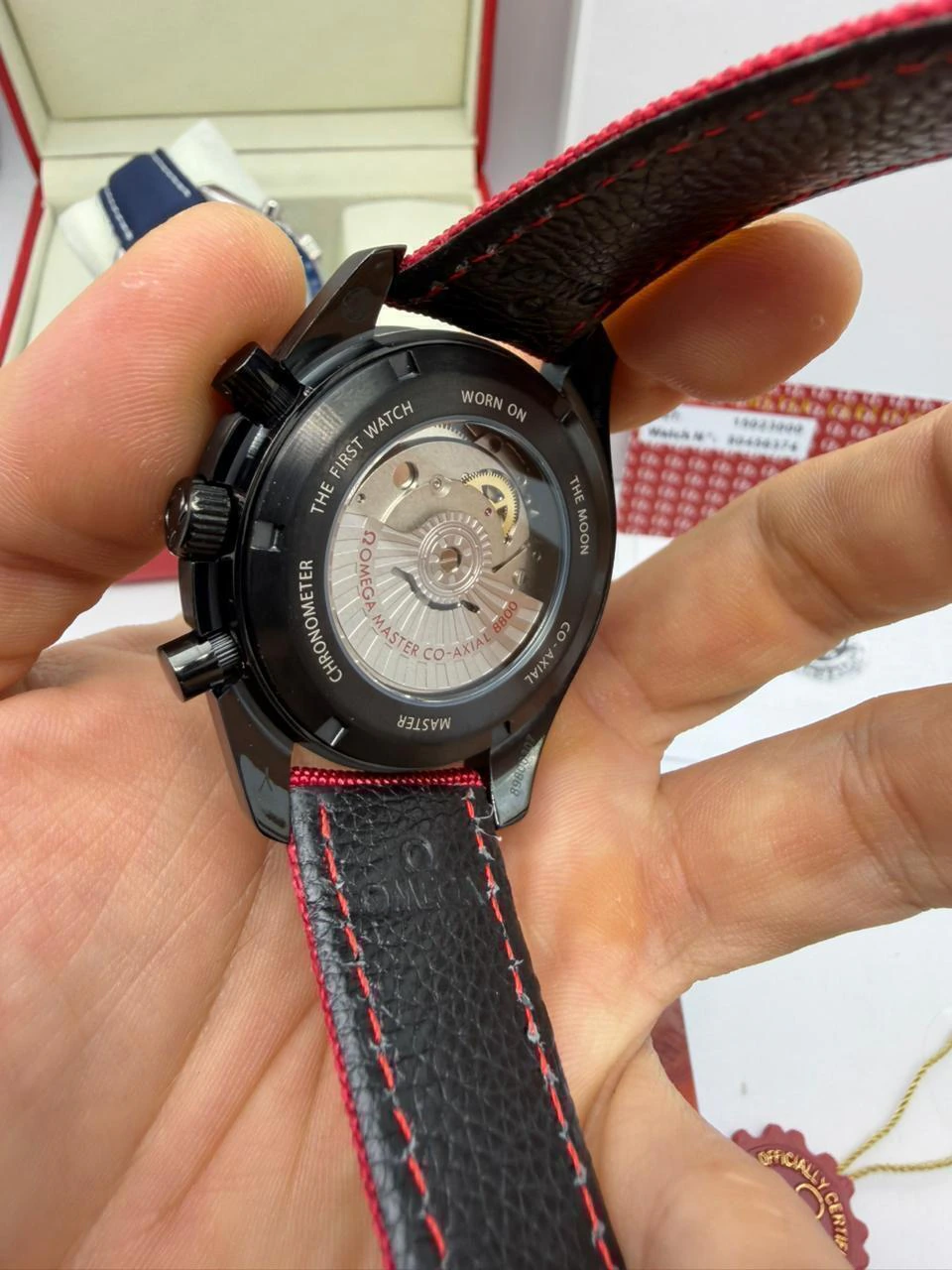 Omega Speedmaster 42mm - AÇO MOSTRADOR PRETO - NYLON - Imagem 2