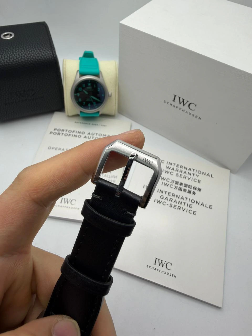 IWC Pilot Mark XX 41mm - Aço Mostrador Preto - COURO - Imagem 3